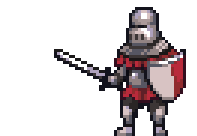 Knight falling (funny error GIF)